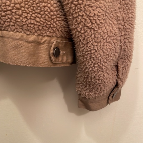 Beige Faux Jacket - stoosh - Picture 4 of 5